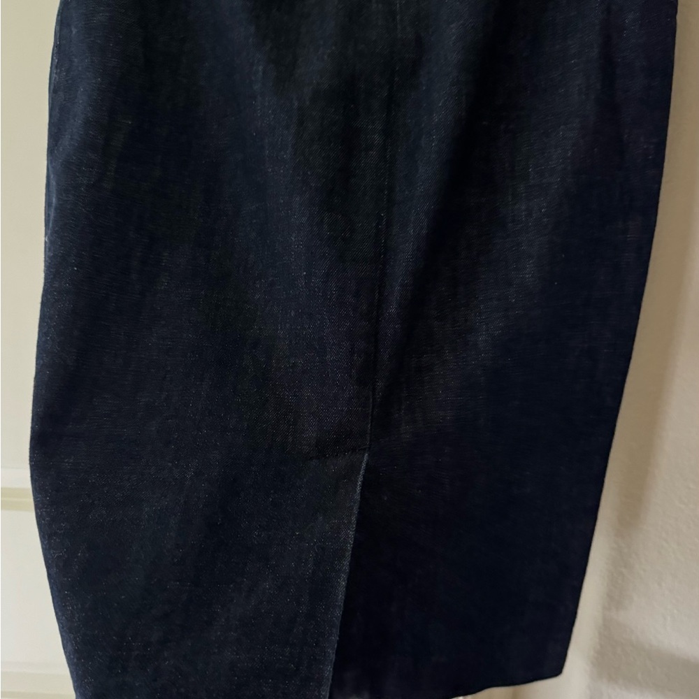 J Crew denim pencil skirt with stretch